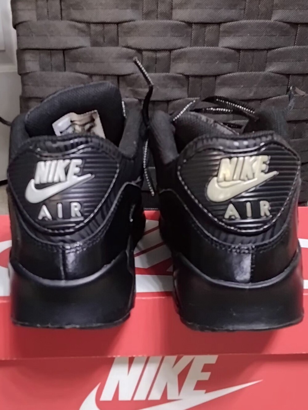 Nike Air Max 90, Black, Size 8 Women/6.5 Youth - Picture 7 of 14
